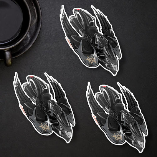 Suzuki Hayabusa 2013-15 Inspired Stickers - Set of 3 Biker Motorcycle Decals