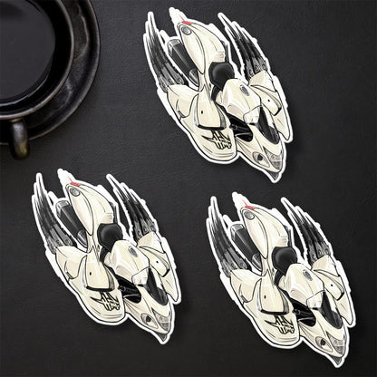 Suzuki Hayabusa 2010-12 Inspired Stickers - Set of 3 Biker Motorcycle Decals