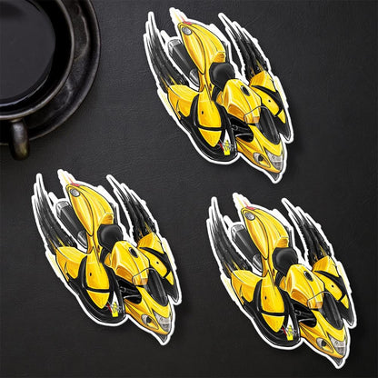 Suzuki Hayabusa 2013-15 Inspired Stickers - Set of 3 Biker Motorcycle Decals