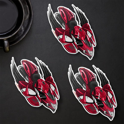 Suzuki Hayabusa 2016-18 Inspired Stickers - Set of 3 Biker Motorcycle Decals
