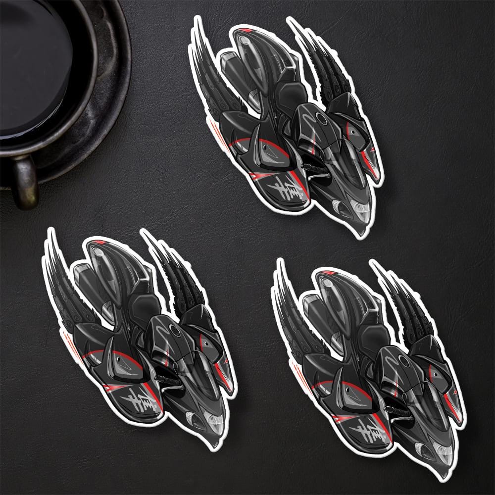 Suzuki Hayabusa 2016-18 Inspired Stickers - Set of 3 Biker Motorcycle Decals
