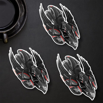 Suzuki Hayabusa 2016-18 Inspired Stickers - Set of 3 Biker Motorcycle Decals