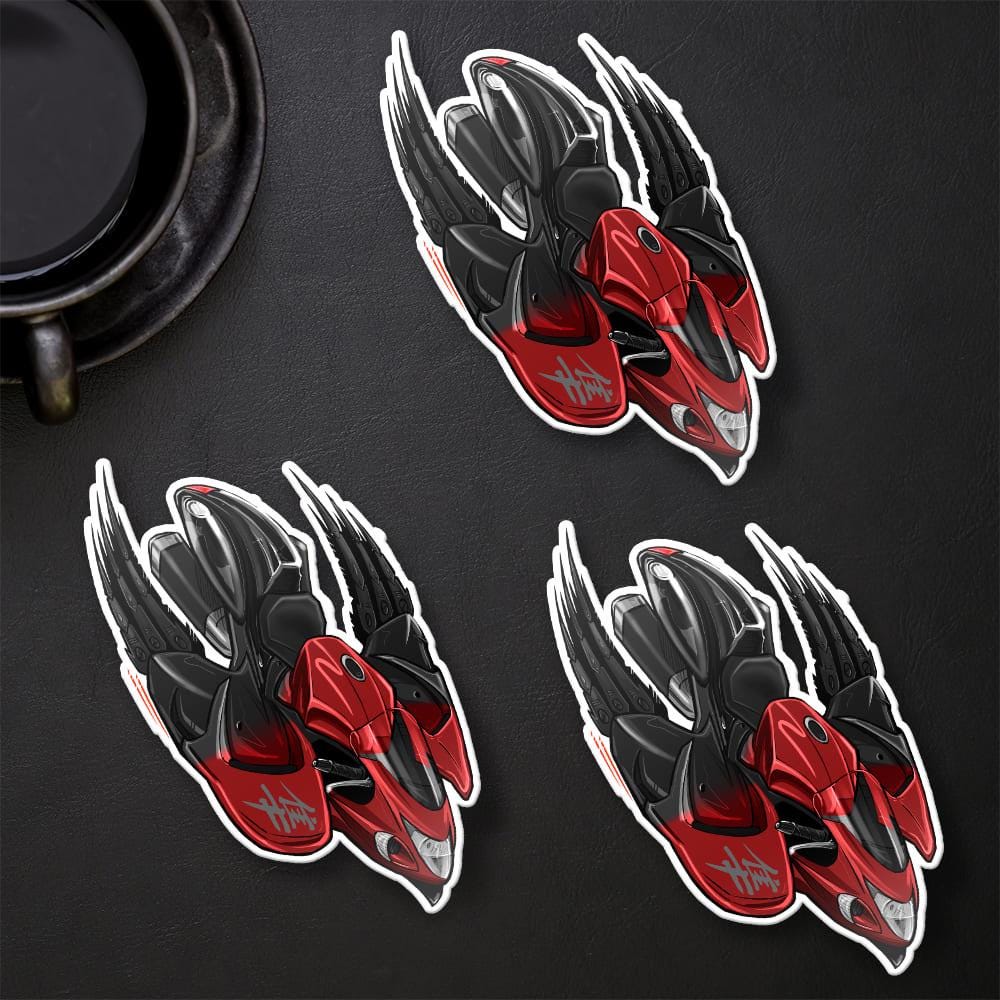 Suzuki Hayabusa 2013-15 Inspired Stickers - Set of 3 Biker Motorcycle Decals