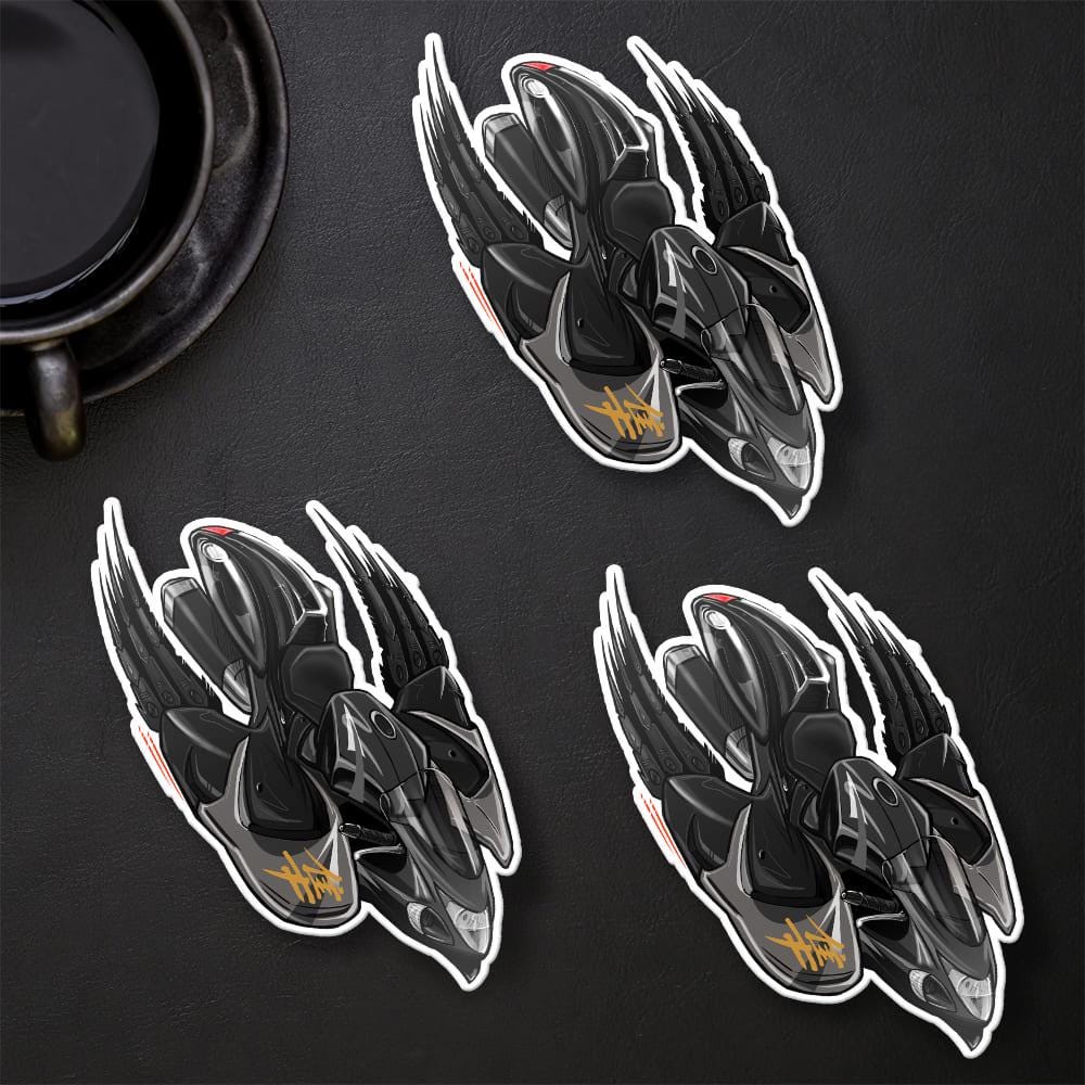 Suzuki Hayabusa 2013-15 Inspired Stickers - Set of 3 Biker Motorcycle Decals