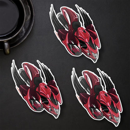 Suzuki Hayabusa 2010-12 Inspired Stickers - Set of 3 Biker Motorcycle Decals