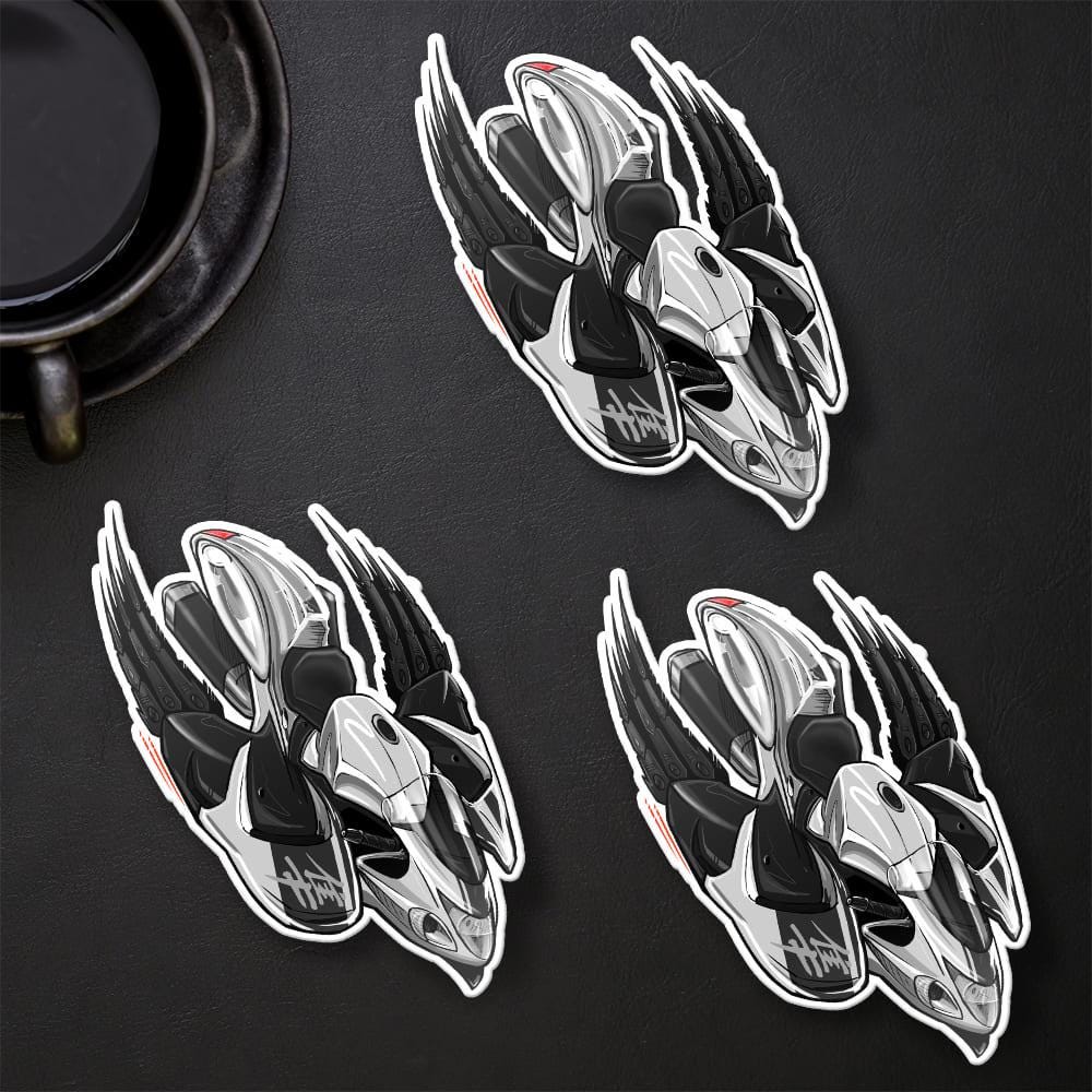 Suzuki Hayabusa 2016-18 Inspired Stickers - Set of 3 Biker Motorcycle Decals