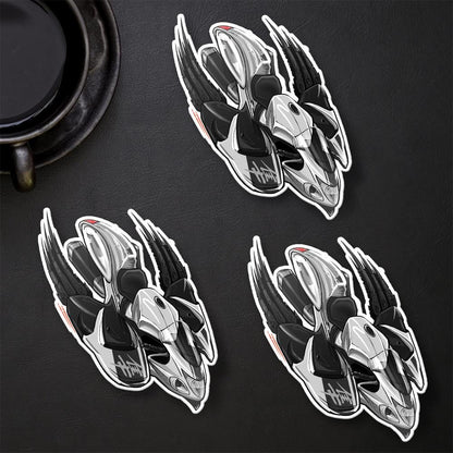 Suzuki Hayabusa 2016-18 Inspired Stickers - Set of 3 Biker Motorcycle Decals