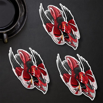 Suzuki Hayabusa 2013-15 Inspired Stickers - Set of 3 Biker Motorcycle Decals
