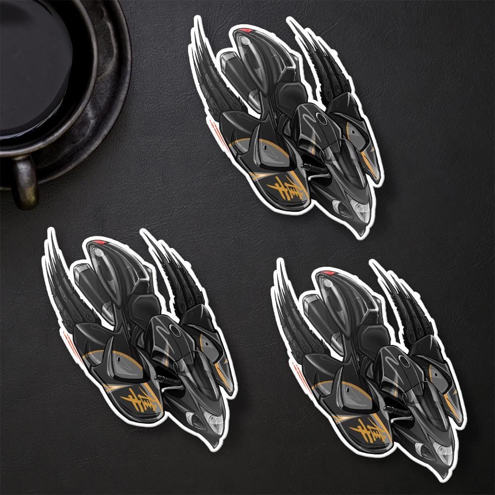 Suzuki Hayabusa 2013-15 Inspired Stickers - Set of 3 Biker Motorcycle Decals