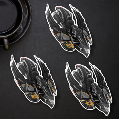 Suzuki Hayabusa 2013-15 Inspired Stickers - Set of 3 Biker Motorcycle Decals