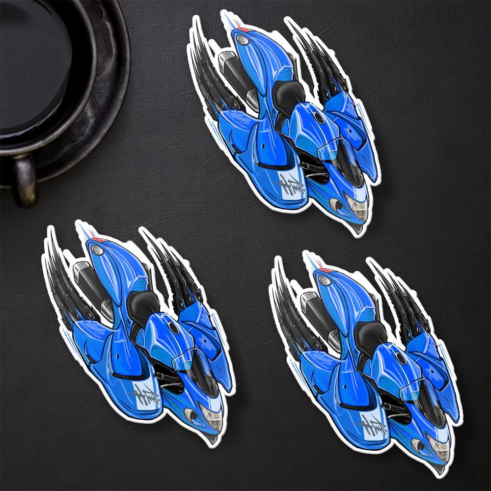 Suzuki Hayabusa 2016-18 Inspired Stickers - Set of 3 Biker Motorcycle Decals