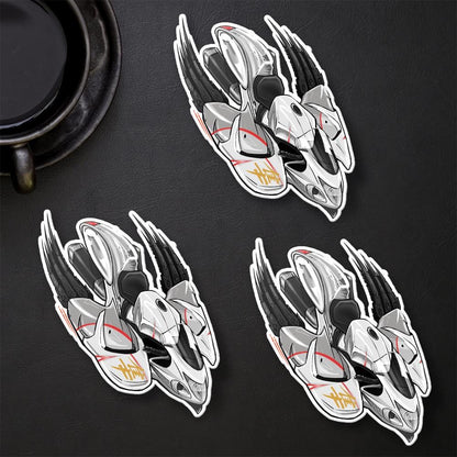 Suzuki Hayabusa 2013-15 Inspired Stickers - Set of 3 Biker Motorcycle Decals