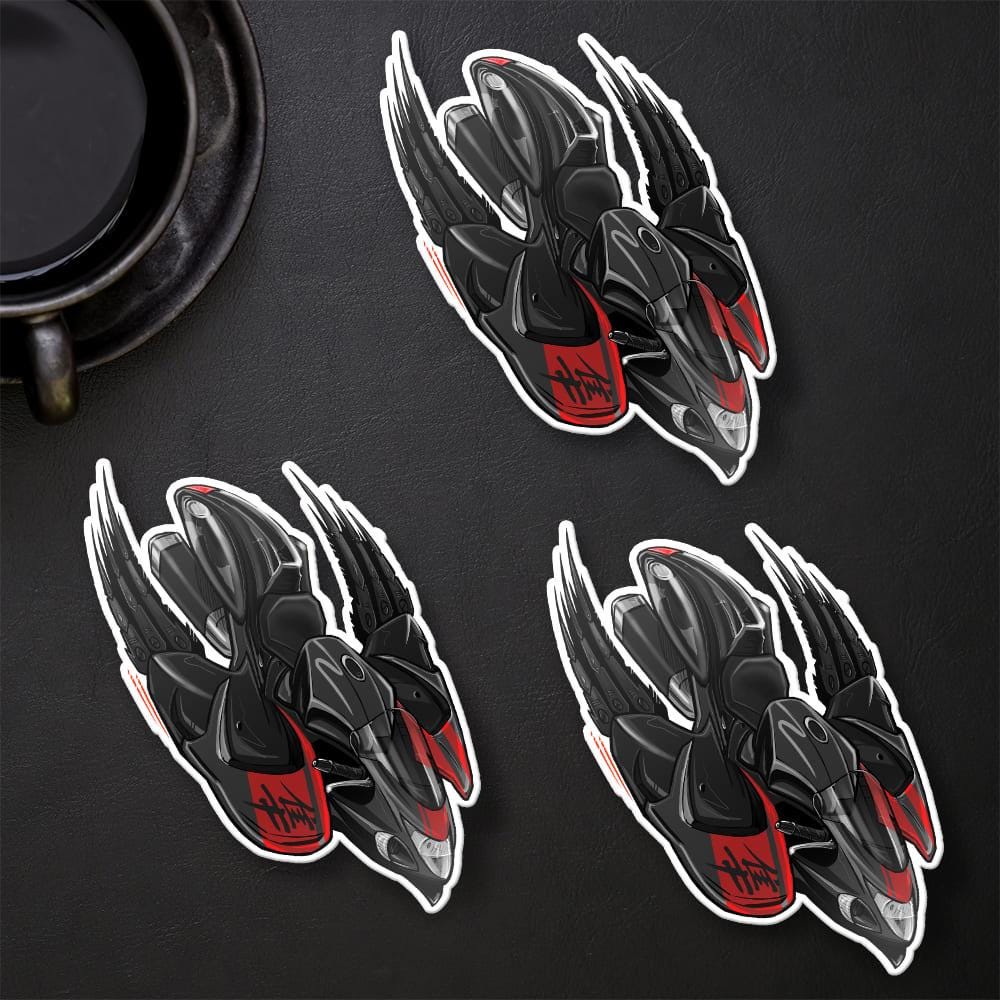 Suzuki Hayabusa 2016-18 Inspired Stickers - Set of 3 Biker Motorcycle Decals