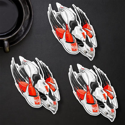 Suzuki Hayabusa 2016-18 Inspired Stickers - Set of 3 Biker Motorcycle Decals