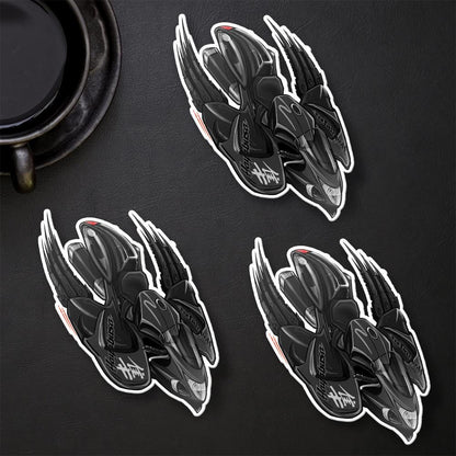 Suzuki Hayabusa 2019-20 Inspired Stickers - Set of 3 Biker Motorcycle Decals