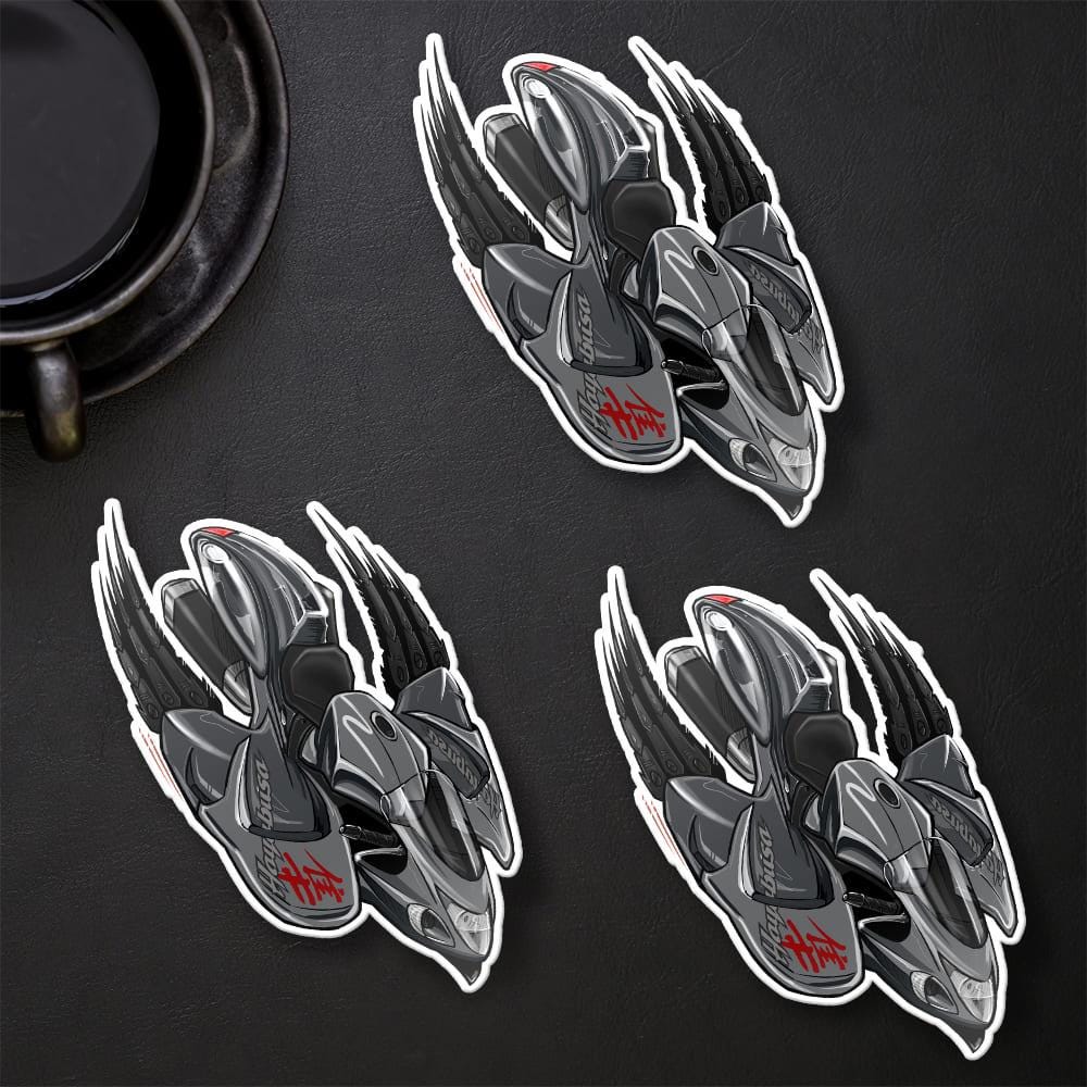 Suzuki Hayabusa 2019-20 Inspired Stickers - Set of 3 Biker Motorcycle Decals