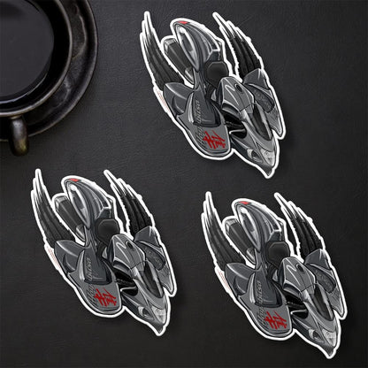 Suzuki Hayabusa 2019-20 Inspired Stickers - Set of 3 Biker Motorcycle Decals