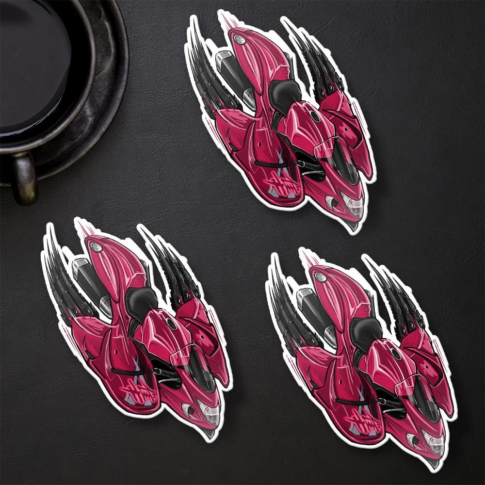 Suzuki Hayabusa 2019-20 Inspired Stickers - Set of 3 Biker Motorcycle Decals