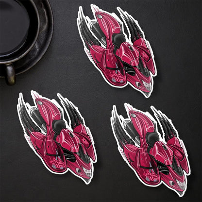 Suzuki Hayabusa 2019-20 Inspired Stickers - Set of 3 Biker Motorcycle Decals