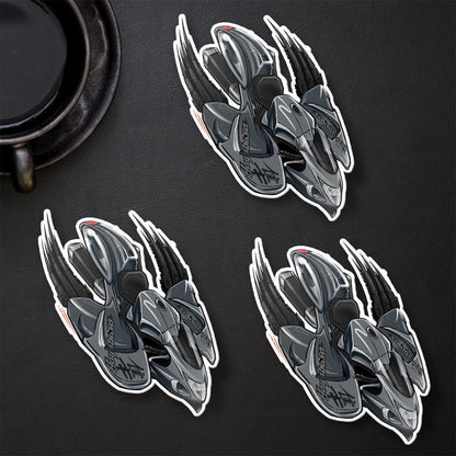 Suzuki Hayabusa 2019-20 Inspired Stickers - Set of 3 Biker Motorcycle Decals
