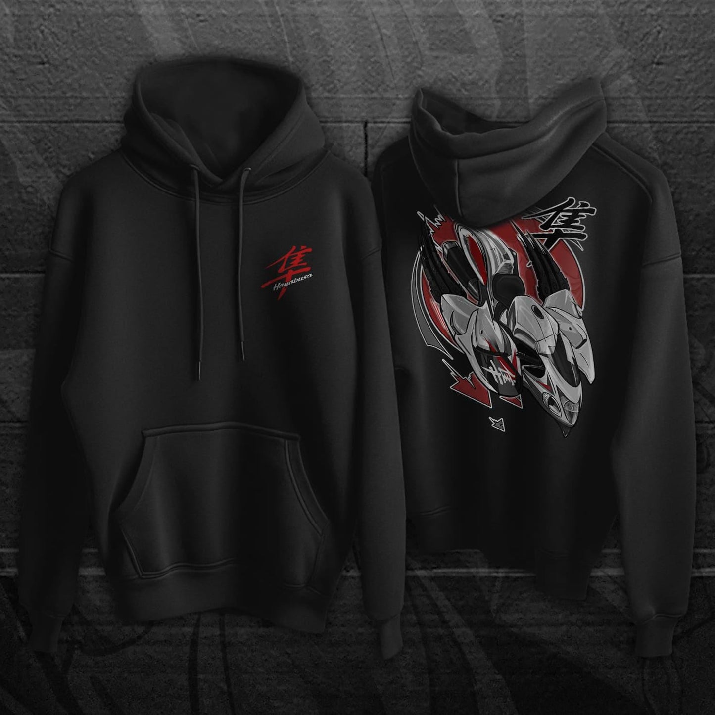 Suzuki Hayabusa 2010-12 Inspired Hoodie - Motorcycle Sweatshirt