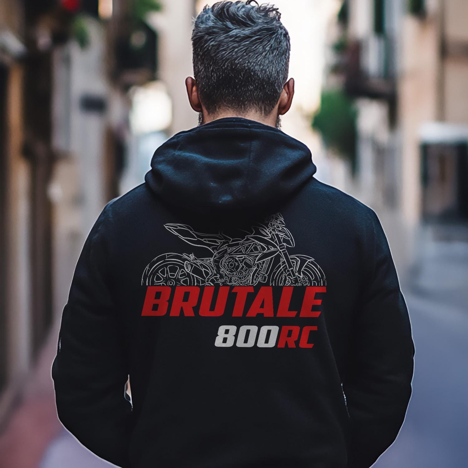 MV Agusta Brutale 800 RC Inspired Hoodie - Motorcycle Sweatshirt for Riders