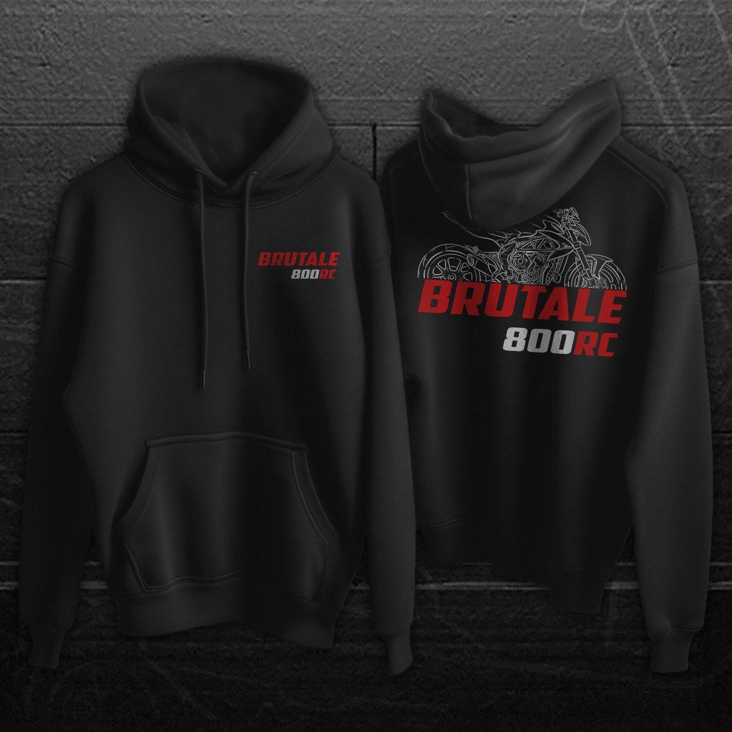 MV Agusta Brutale 800 RC Inspired Hoodie - Motorcycle Sweatshirt for Riders