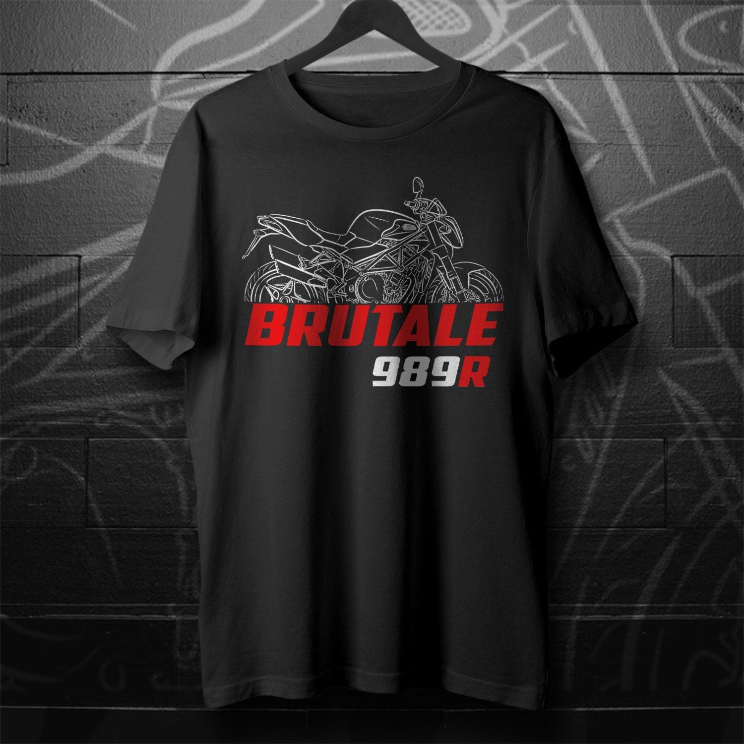 MV Agusta Brutale 989R 2008 - 2012 Inspired T-Shirt - Motorcycle Tee Shirt for Riders