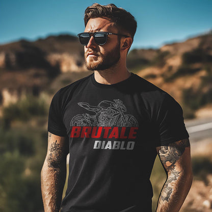 MV Agusta Diablo Brutale 2018 Inspired T-Shirt - Motorcycle Tee Shirt for Riders