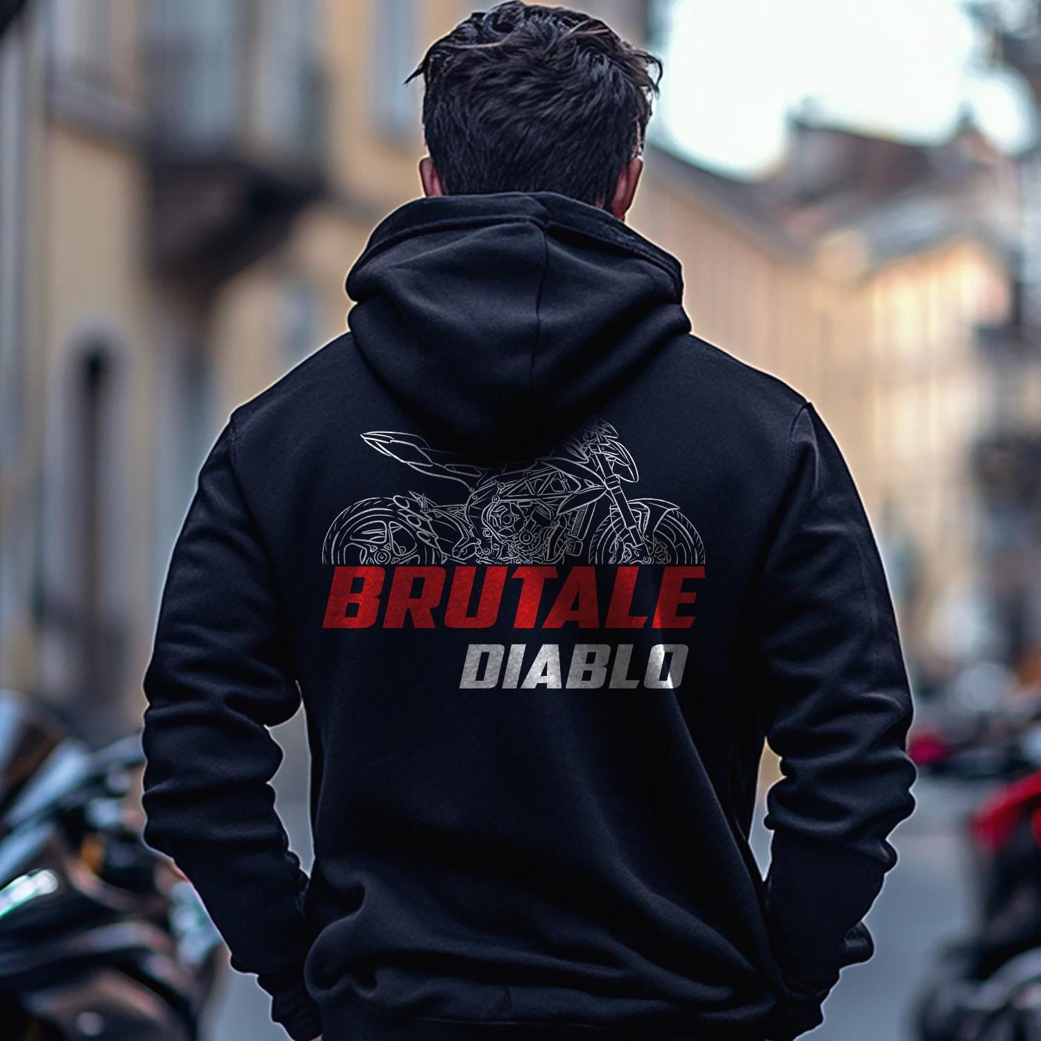 MV Agusta Diablo Brutale 2018 Inspired Hoodie - Motorcycle Sweatshirt for Riders