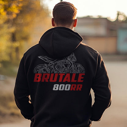 MV Agusta Brutale 800 RR Inspired Hoodie - Motorcycle Sweatshirt for Riders