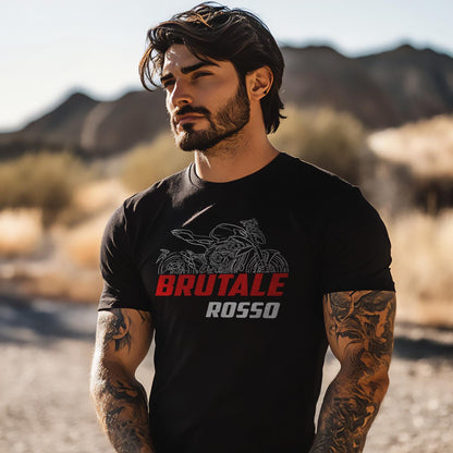 MV Agusta Brutale 800 Rosso 2020 Inspired T-Shirt - Motorcycle Tee Shirt for Riders