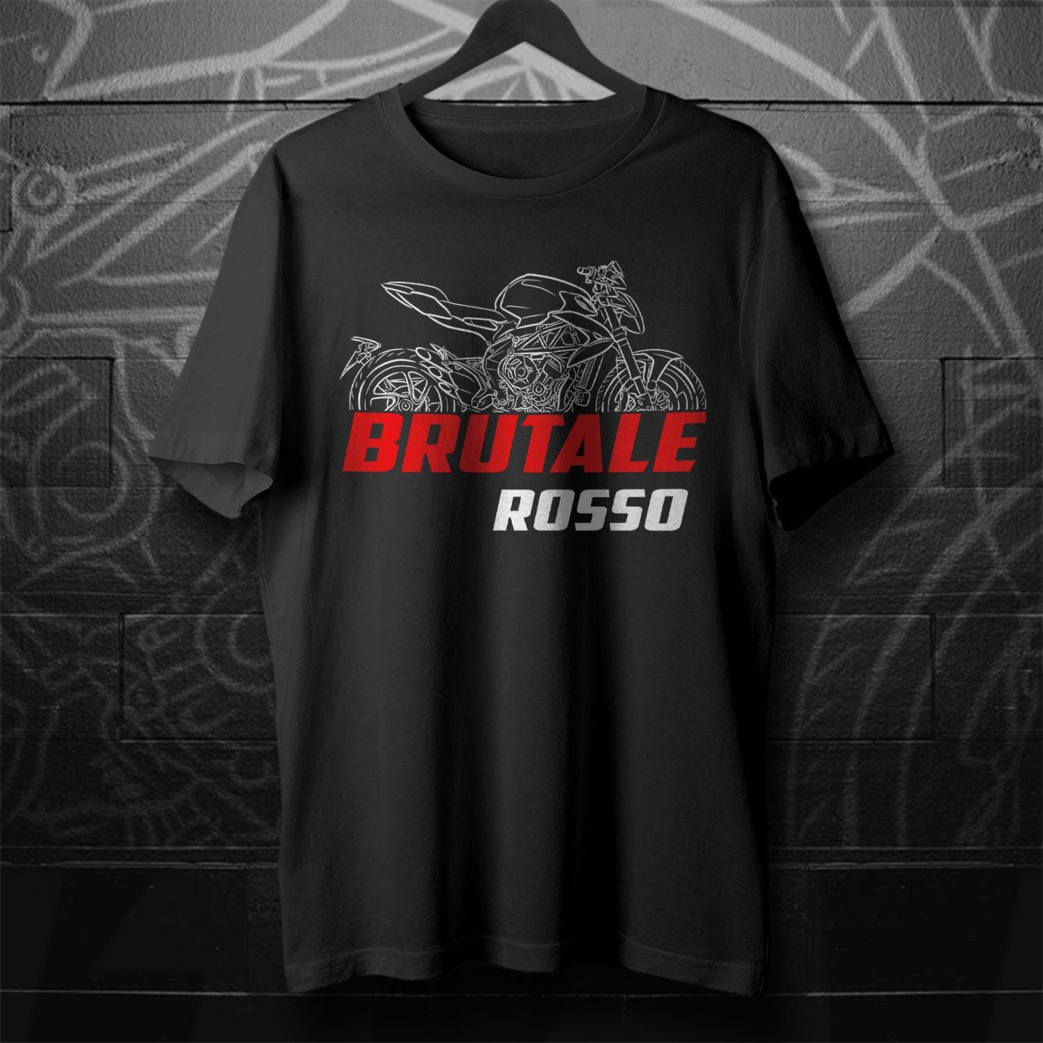 MV Agusta Brutale 800 Rosso 2020 Inspired T-Shirt - Motorcycle Tee Shirt for Riders