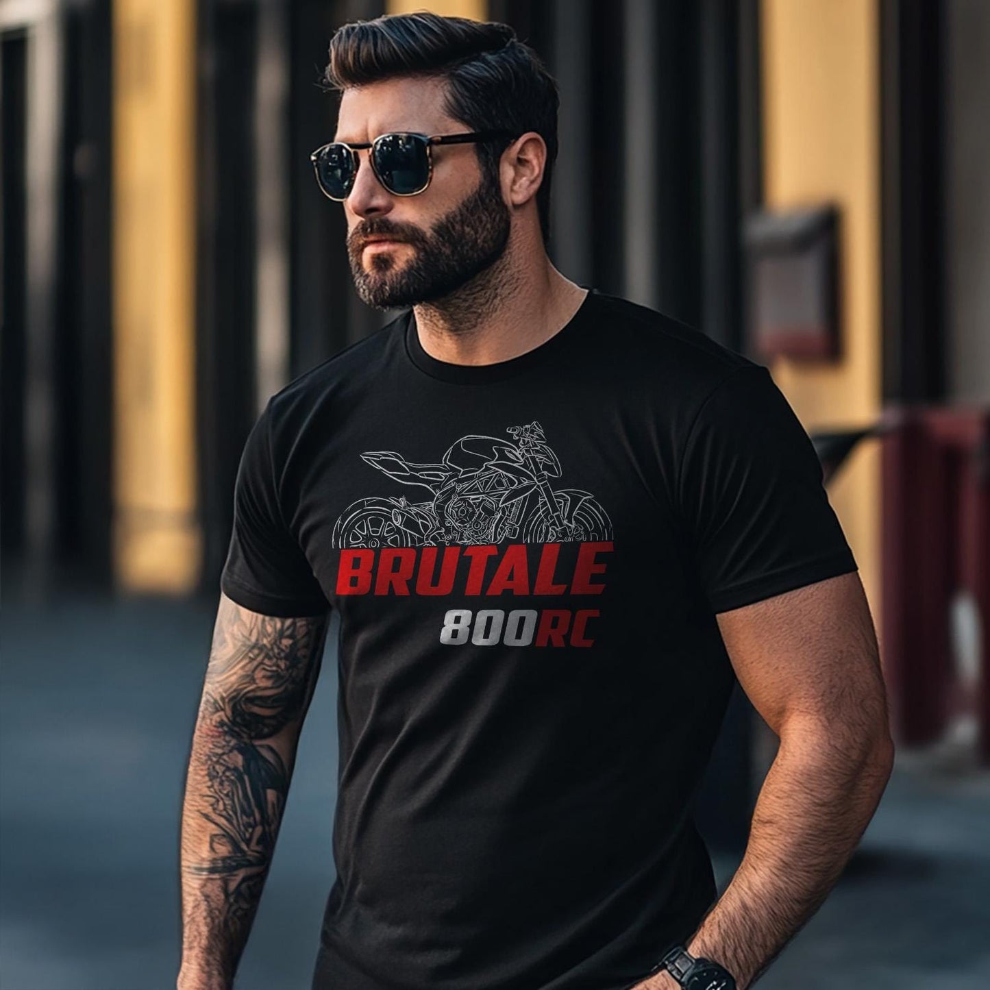 MV Agusta Brutale 800 RC Inspired T-Shirt - Motorcycle Tee Shirt for Riders