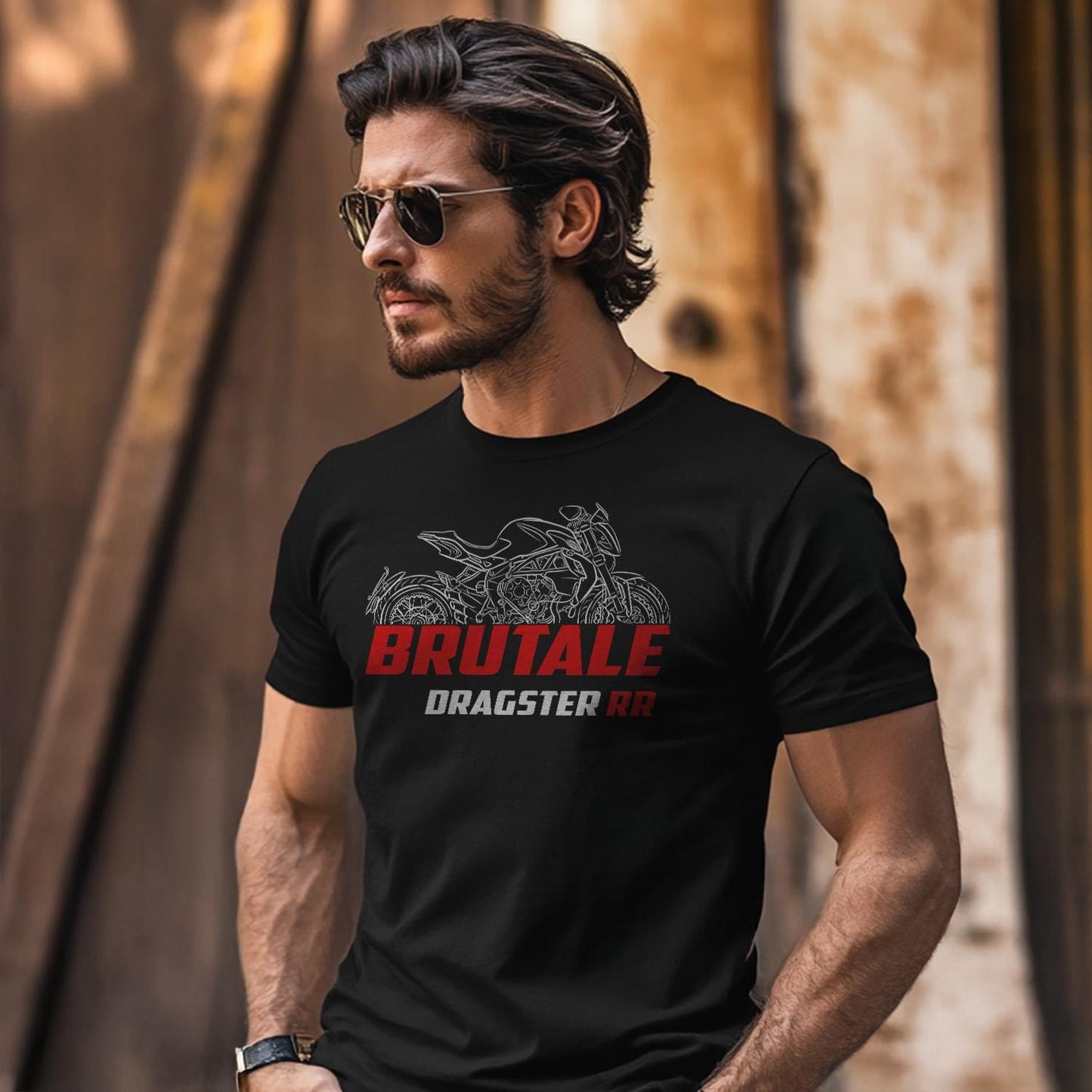 MV Agusta Brutale 800 Dragster RR 2015 - 2016 Inspired T-Shirt - Motorcycle Tee Shirt for Riders