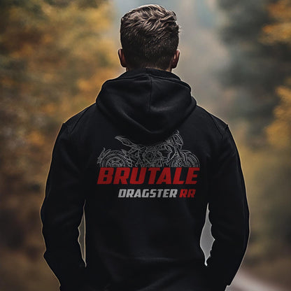 MV Agusta Brutale 800 Dragster RR 2015 - 2016 Inspired Hoodie - Motorcycle Sweatshirt for Riders
