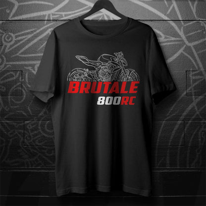 MV Agusta Brutale 800 RC Inspired T-Shirt - Motorcycle Tee Shirt for Riders