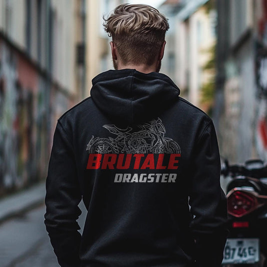 MV Agusta Brutale 800 Dragster Inspired Hoodie - Motorcycle Sweatshirt for Riders