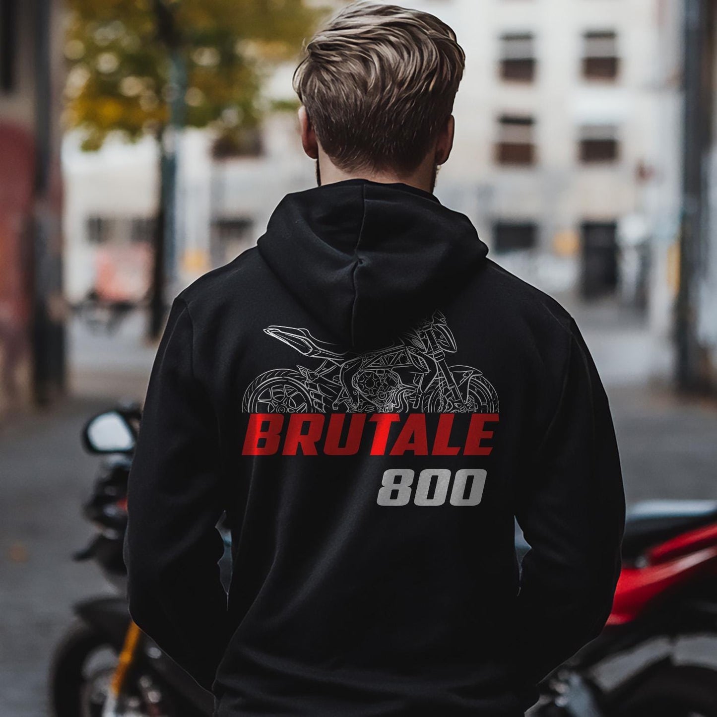 MV Agusta Brutale 800 Inspired Hoodie - Motorcycle Sweatshirt for Riders
