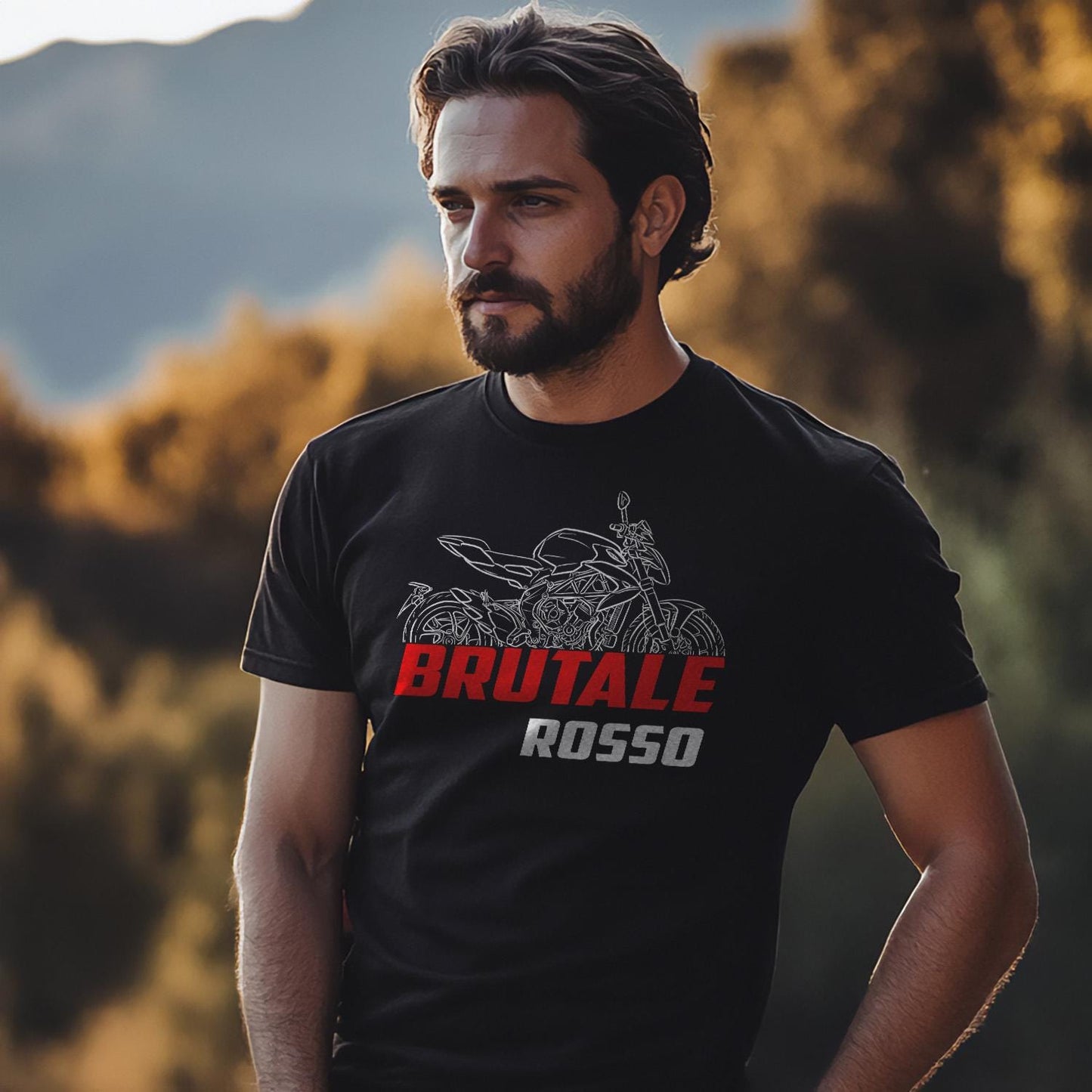 MV Agusta Brutale Rosso 2021 - 2022 Inspired T-Shirt - Motorcycle Tee Shirt for Riders