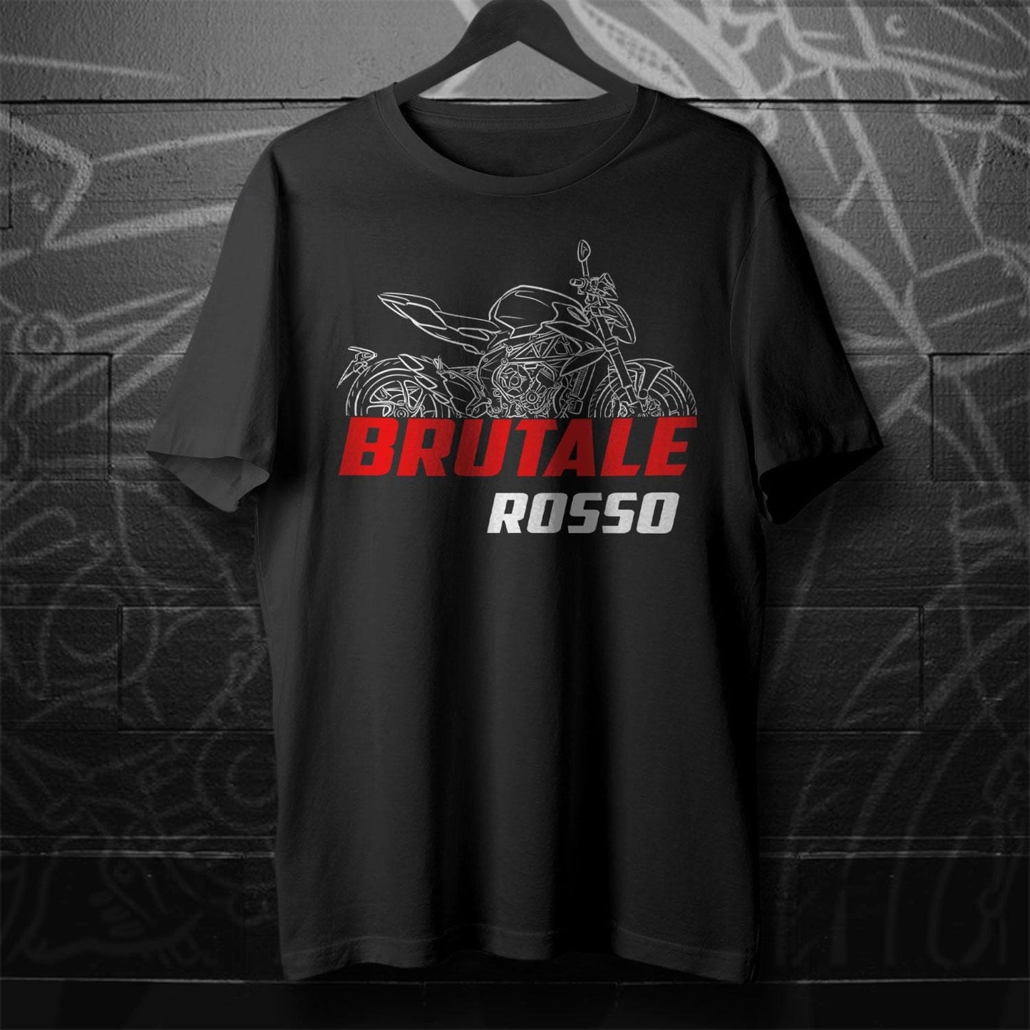 MV Agusta Brutale Rosso 2021 - 2022 Inspired T-Shirt - Motorcycle Tee Shirt for Riders