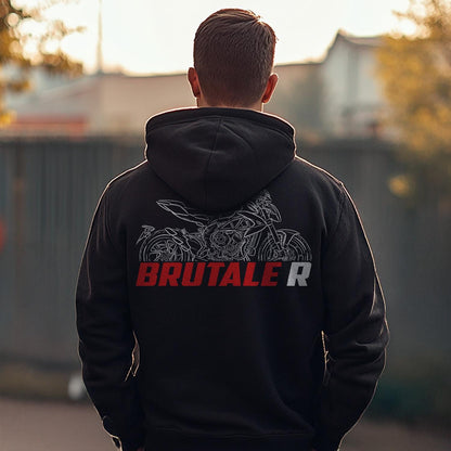 MV Agusta Brutale R Inspired Hoodie - Motorcycle Sweatshirt for Riders
