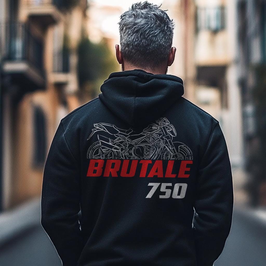 MV Agusta Brutale 750 Inspired Hoodie - Motorcycle Sweatshirt for Riders