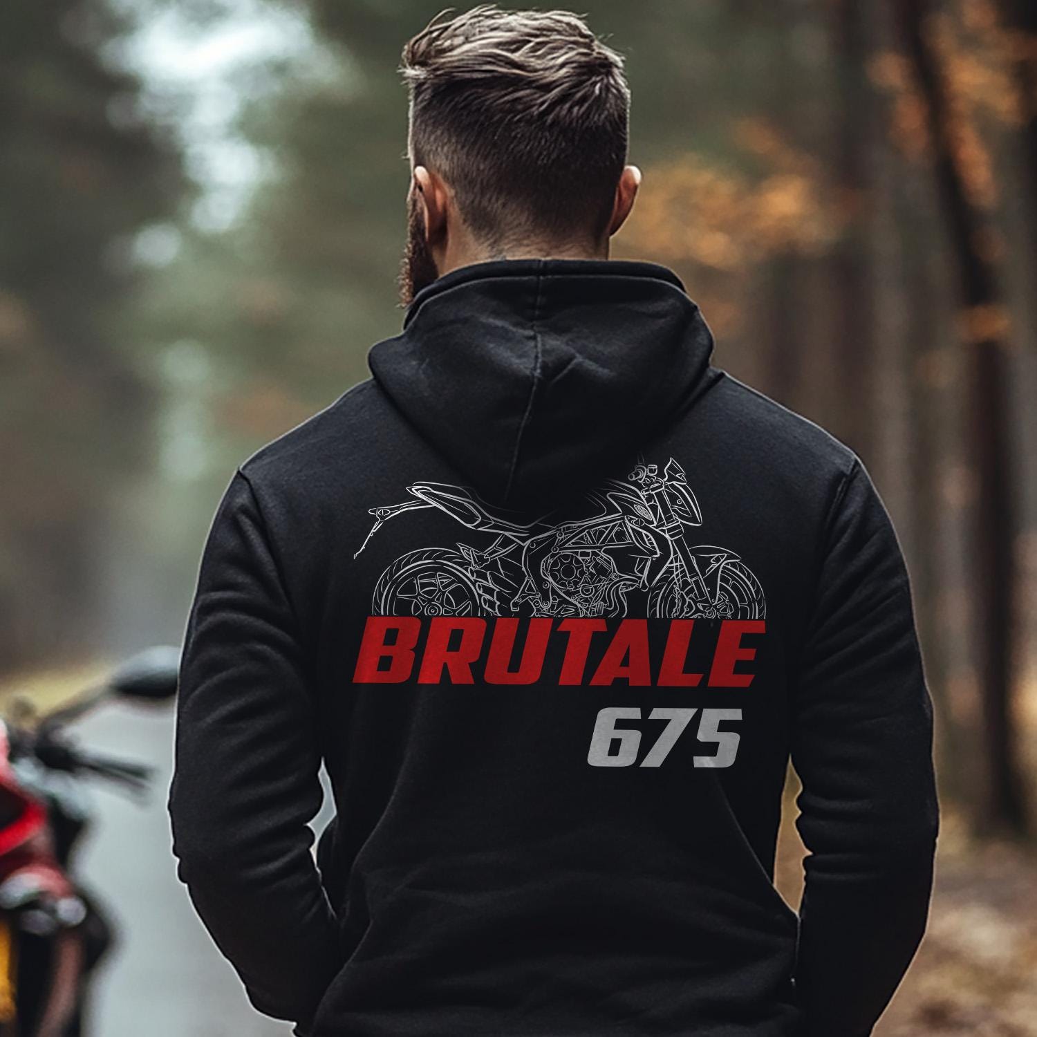 MV Agusta Brutale 675 2012 - 2016 Inspired Hoodie - Motorcycle Sweatshirt for Riders