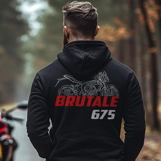 MV Agusta Brutale 675 2012 - 2016 Inspired Hoodie - Motorcycle Sweatshirt for Riders