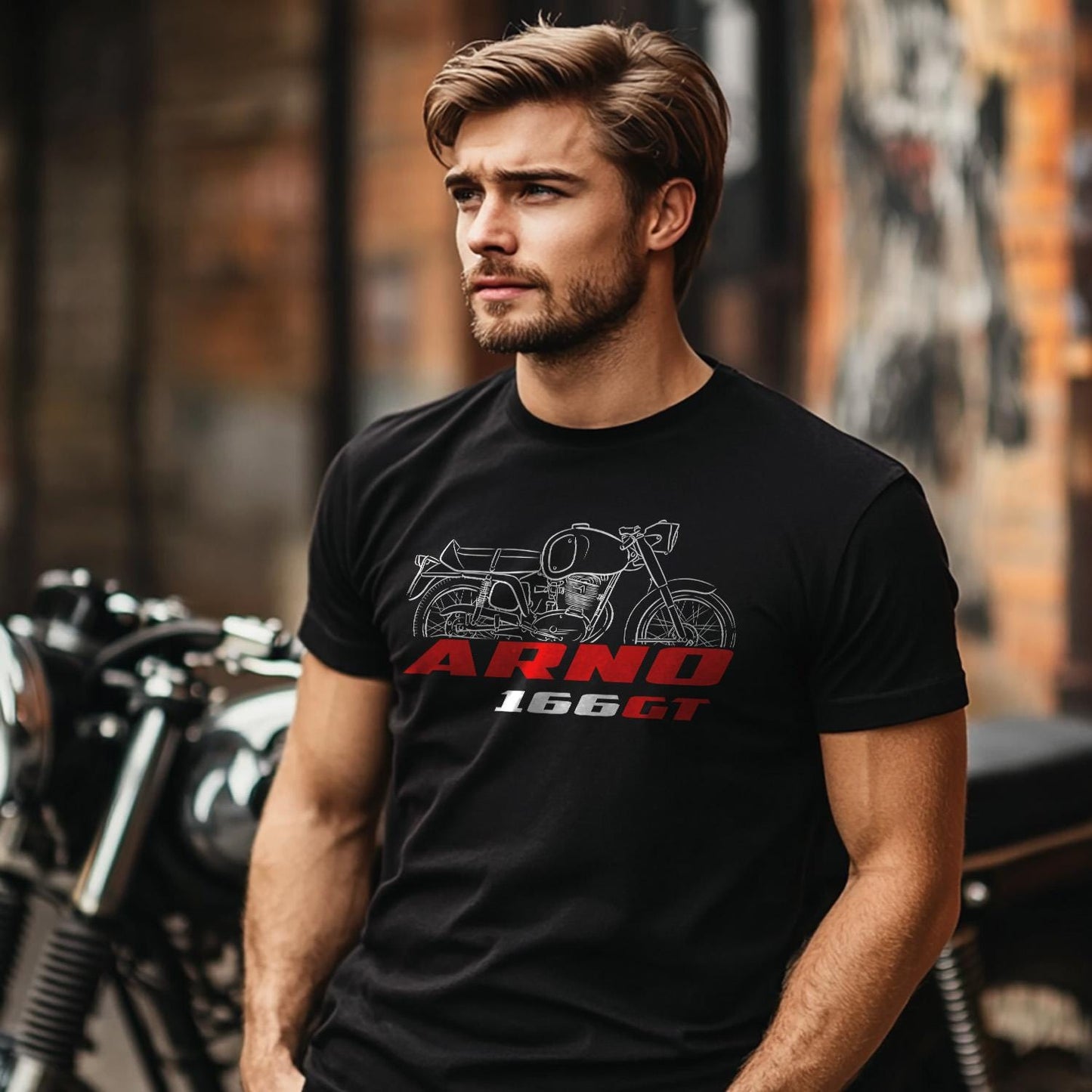 MV Agusta Arno 166 GT 1964 - 1965 Inspired T-Shirt - Motorcycle Tee Shirt for Riders