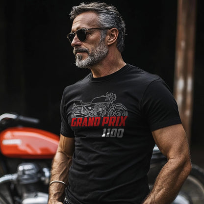 MV Agusta 1100 Grand Prix 1978 - 1981 Inspired T-Shirt - Motorcycle Tee Shirt for Riders