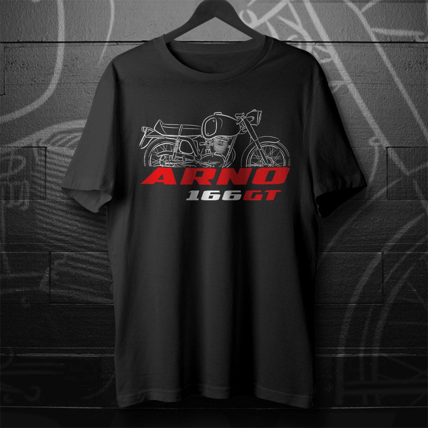 MV Agusta Arno 166 GT 1964 - 1965 Inspired T-Shirt - Motorcycle Tee Shirt for Riders