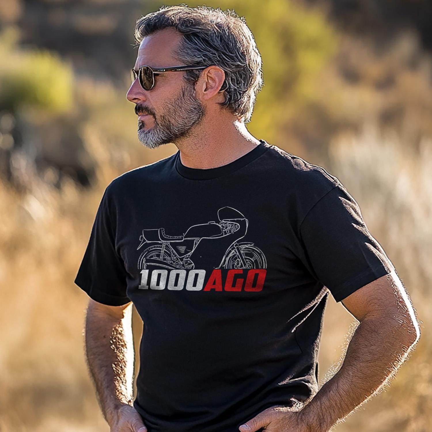 MV Agusta 1000 Ago 1980 - 1981 Inspired T-Shirt - Motorcycle Tee Shirt for Riders