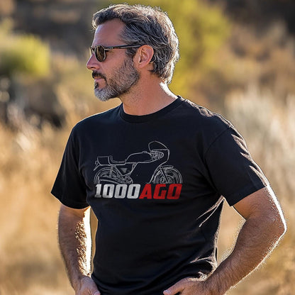 MV Agusta 1000 Ago 1980 - 1981 Inspired T-Shirt - Motorcycle Tee Shirt for Riders